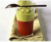 Gaspacho de légumes épicés au guacamole