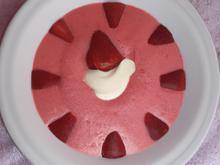 Soupe chantilly de fraise affriolante