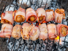 Brochettes de champignons au barbecue