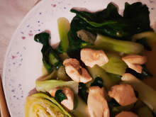Poulet sauté au bok choy