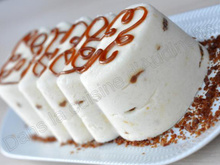 Bûche glacée poire caramel insert confiture de lait