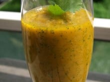 Gaspacho de carottes à la coriandre