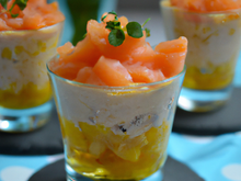 Verrines de pomme de terre au saumon