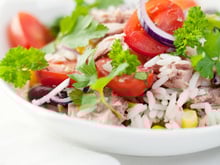 Salade de riz au fromage de brebis Etorki