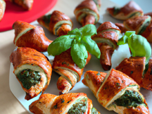 Pour l'apéro, c'est croissants au pesto rosso