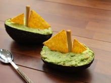 Voilier avocat au guacamole