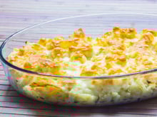 Gratin de chou-fleur à la crème de Saint Agur