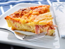 Quiche avec des lardons