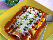 Enchiladas aux légumes maison