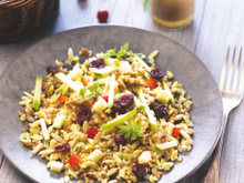 Salade énergie aux céréales de campagne et fruits