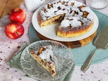 La recette facile du week-end : un gâteau aux pommes et pépites de chocolat à la poêle