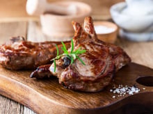 Côtes de veau grillée au thym