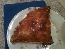 Chausson au saumon et ses lègumes