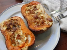 Butternut farcie au chèvre