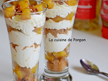 Verrine d'ananas flambé et crème mascarpone