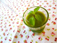 Gaspacho courgettes gingembre