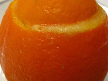 Oranges givrées sans sorbetière