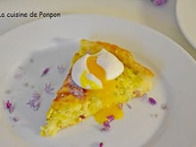 Tarte à la crème de poireaux et moutarde