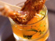 Pigeonneaux des Dombes, Cappuccino de Topinambour