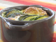 Clafoutis aux courgettes fondant
