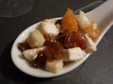 Tartare de chèvre frais aux fruits secs