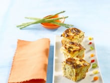 Petits flans de légumes au saumon