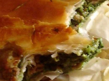 Carrés feuilletés aux épinards