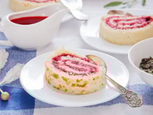 Roulé à la confiture de framboise au Companion