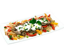 Wok de porc à la citronnelle