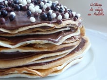 Gâteau de mini-crêpes au Nutella