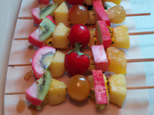 Brochettes aux fruits