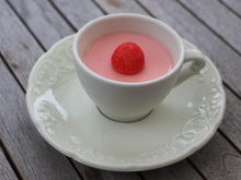 Panacotta fraises tagada