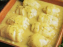 Filets de grenadier, sauce au fromage de brebis