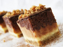 Triple chocolate cheescake !