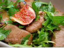 Salade tiède de filet d'agneau presto...