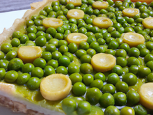 Tarte aux petits pois