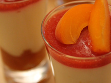 Verrine abricot, vanille & fraise