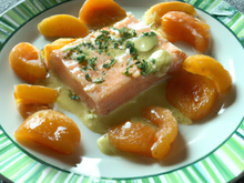 Pavé de saumon aux abricots