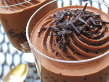 Mousse au chocolat onctueuse