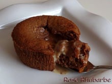 Moelleux à la pomme, chocolat caramel, cœur coulant à la crème Earl Grey