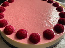 Bavarois framboise - passion, biscuit spéculooos