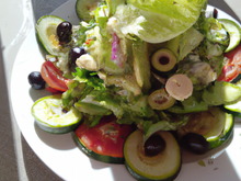 Salade gourmande aux poireaux