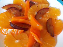 Salade d'orange et kakis à la cannelle !