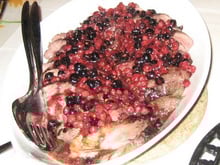 Magret de canard au cassis