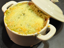 Hachis parmentier presque vert en cocottes individuelles