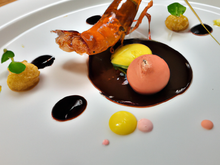 Langoustine et chocolat amer