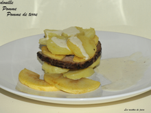 Millefeuille aux deux pommes et andouille