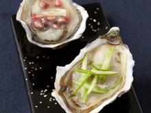 Duo coloré d'huîtres Arcachon Cap-Ferret