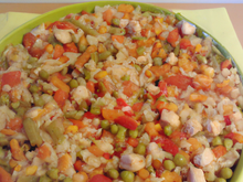 Salade de riz façon paella