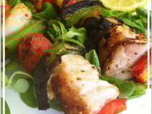 Trio de la mer en brochette